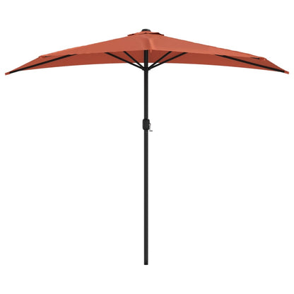 vidaXL Balcony Parasol | Terracotta | Polyester, Aluminium, Steel
