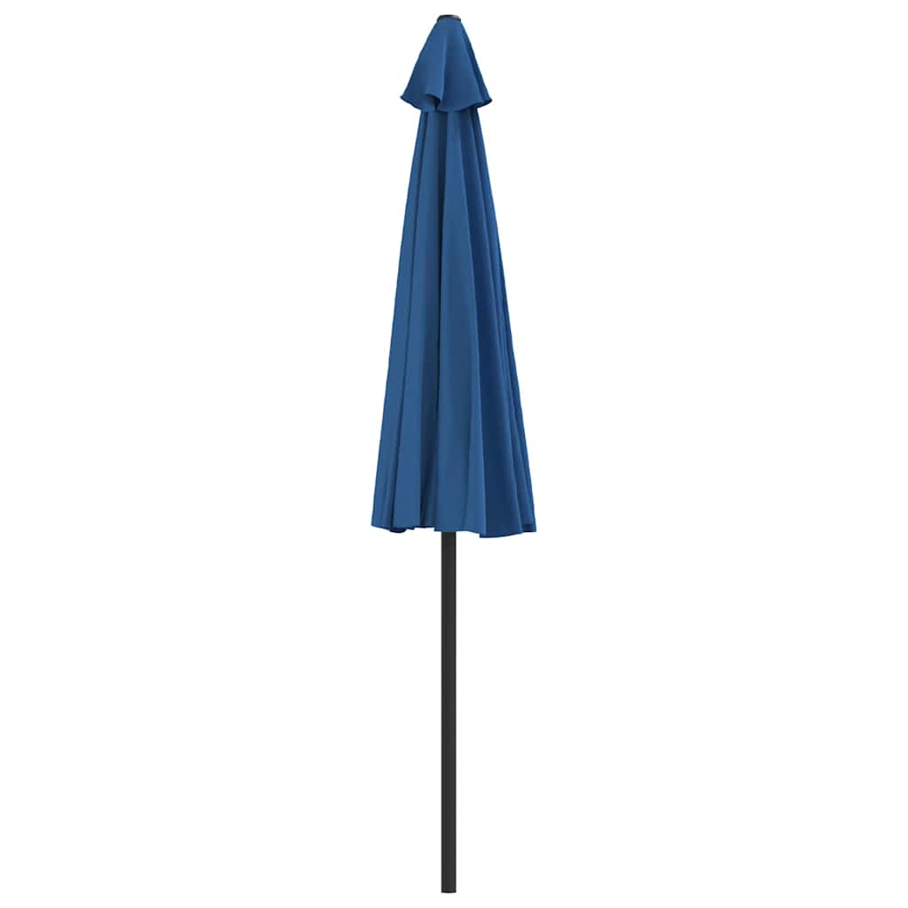 312501 vidaXL Balcony Parasol with Aluminium Pole Blue 270x144x222 cm Half