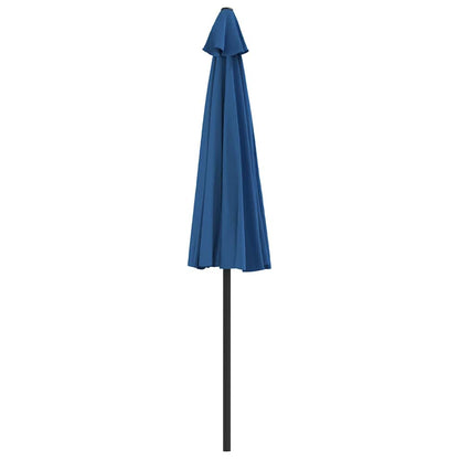312501 vidaXL Balcony Parasol with Aluminium Pole Blue 270x144x222 cm Half
