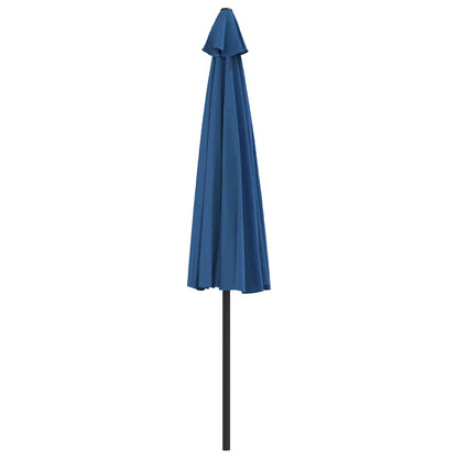 312505 vidaXL Balcony Parasol with Aluminium Pole Blue 300x155x223 cm Half