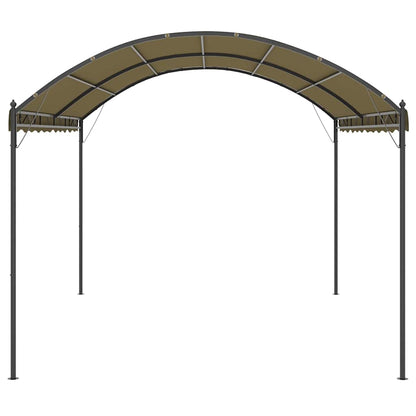 vidaXL Gazebo 4x3x2,6 m Taupe 180 g/m²