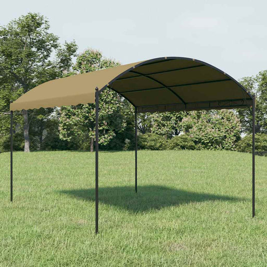 vidaXL Gazebo 4x3x2,6 m Taupe 180 g/m²