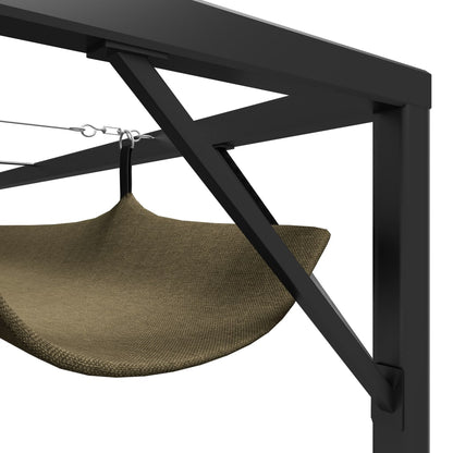 vidaXL Garden Gazebo with Retractable Roof 3x3 m Taupe 180 g/m²