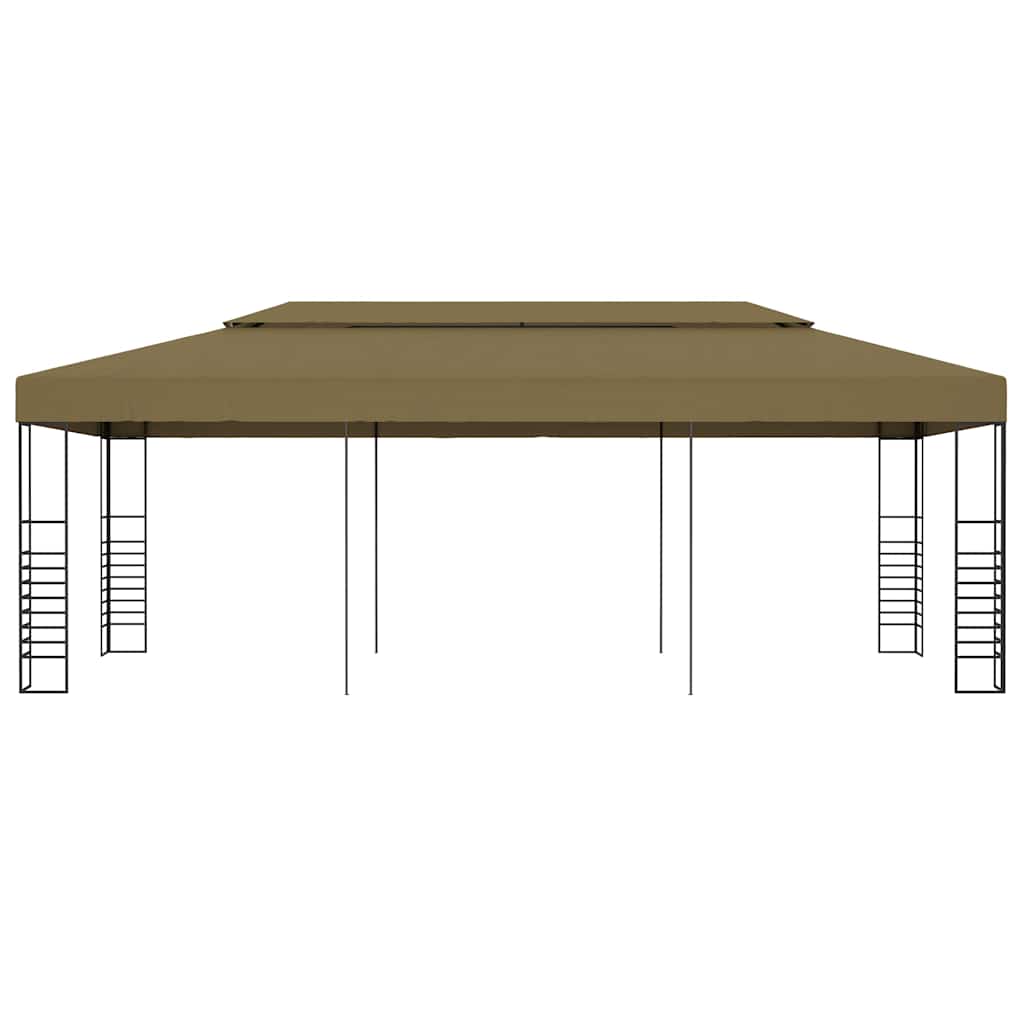 vidaXL Garden Gazebo 6x3x2,7 m Taupe 180 g/m²
