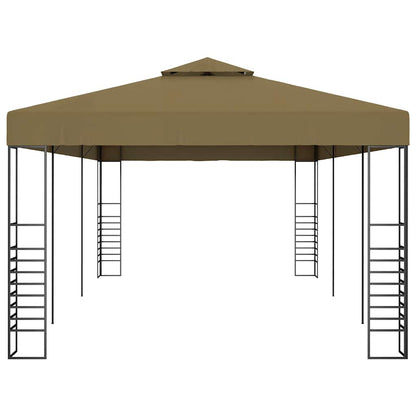 vidaXL Garden Gazebo 6x3x2.7 m Taupe 180 g/m²