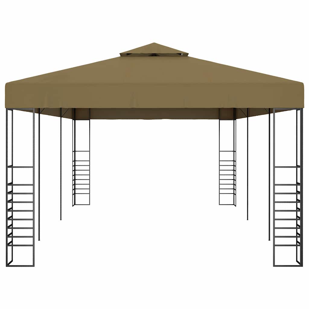 vidaXL Garden Gazebo 6x3x2,7 m Taupe 180 g/m²