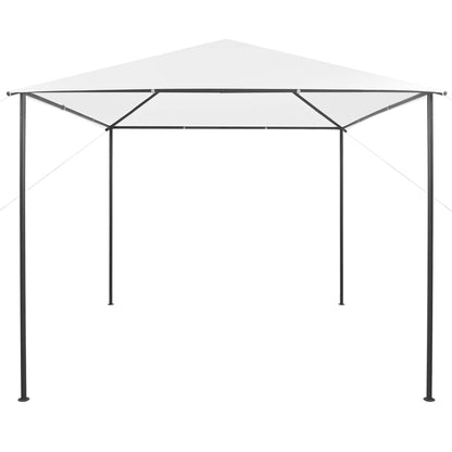 vidaXL Gazebo | White | Steel, Oxford fabric | Large | UV-resistant materials
