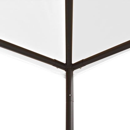 vidaXL Gazebo | White | Steel, Oxford fabric | Large | UV-resistant materials