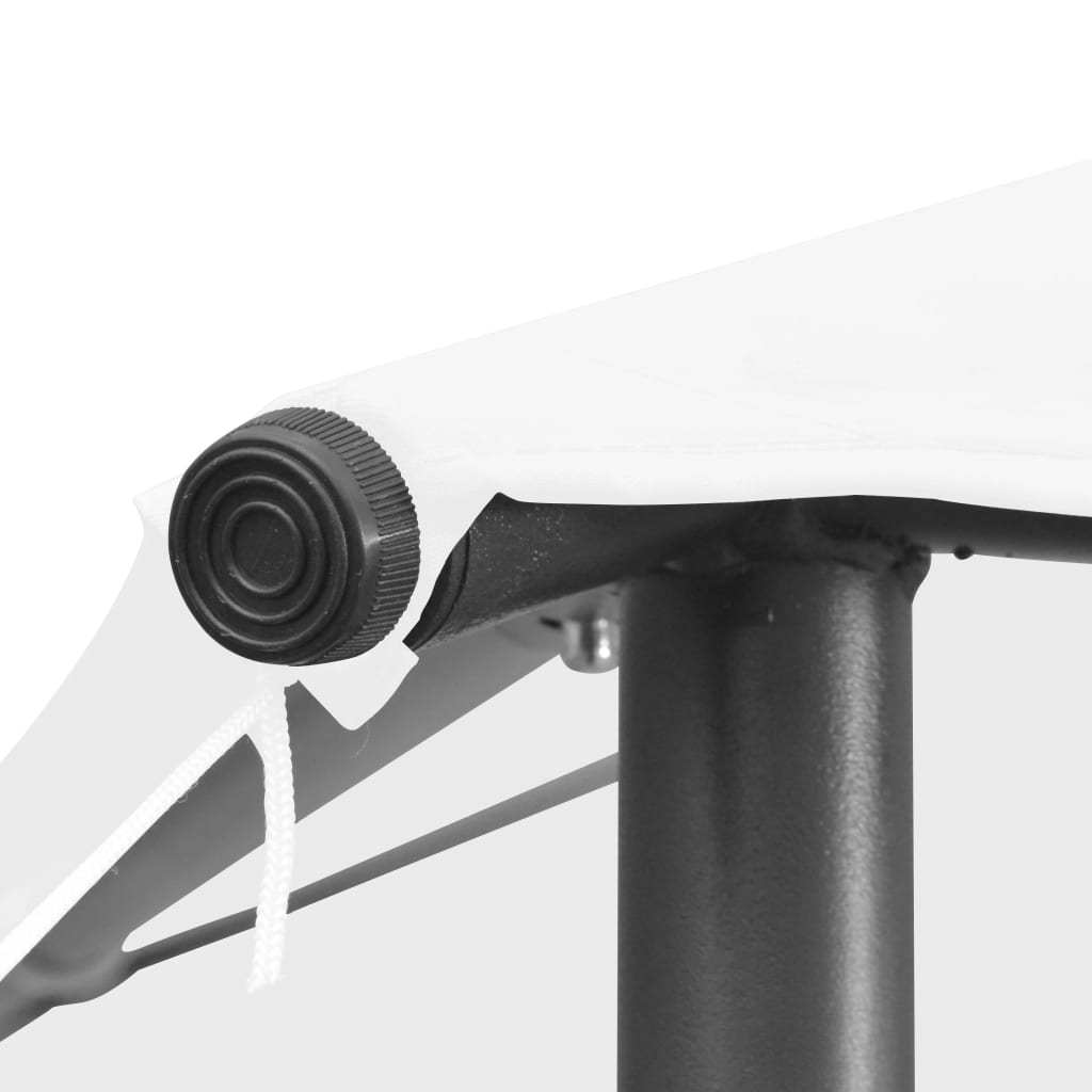 vidaXL Gazebo | White | Steel, Oxford fabric | Large | UV-resistant materials