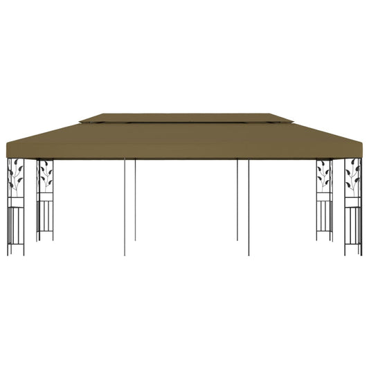 vidaXL Gazebo 6x3 m Taupe 180 g/m²