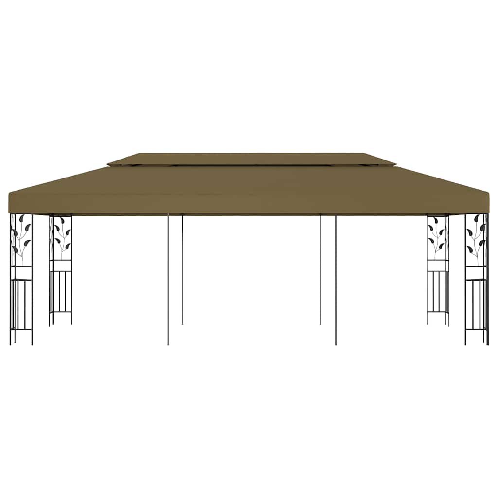 vidaXL Gazebo 6x3 m Taupe 180 g/m²