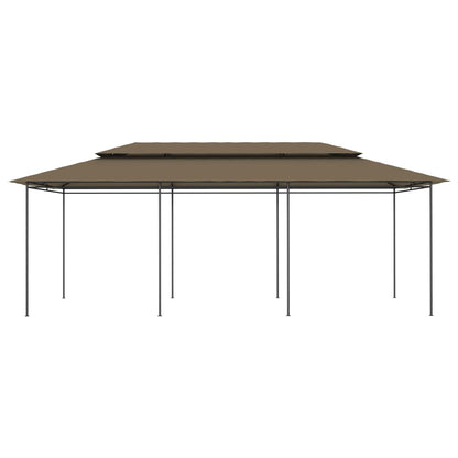 vidaXL Gazebo 600x298x270 cm Taupe 180 g/m²