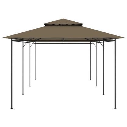 vidaXL Gazebo 600x298x270 cm Taupe 180 g/m²