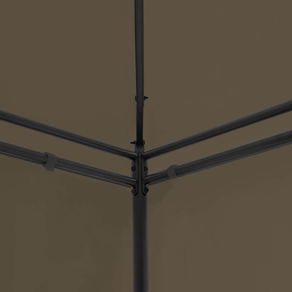 vidaXL Gazebo 600x298x270 cm Taupe 180 g/m²
