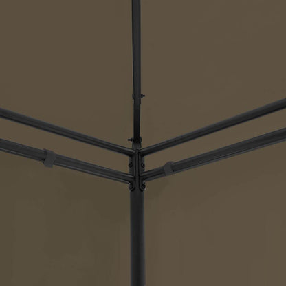 vidaXL Gazebo 600x298x270 cm Taupe 180 g/m²