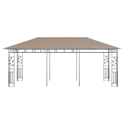 vidaXL Gazebo with Mosquito Net 6x3x2,73 m Taupe 180 g/m²
