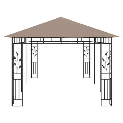 vidaXL Gazebo with Mosquito Net 6x3x2,73 m Taupe 180 g/m²