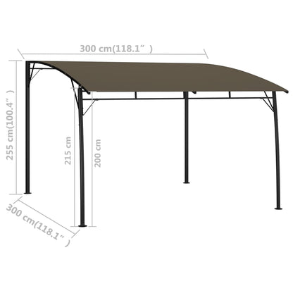 vidaXL Garden Sunshade Awning 3x3x2.55 m Taupe