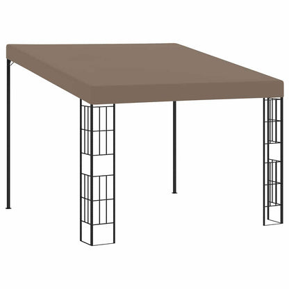 312260 vidaXL Wall-mounted Gazebo 3x3 m Taupe Fabric