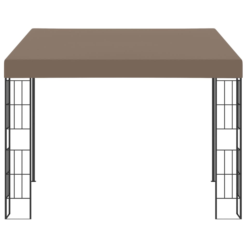 vidaXL Wall-mounted Gazebo 3x3 m Taupe Fabric