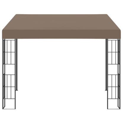 vidaXL Wall-mounted Gazebo 3x3 m Taupe Fabric