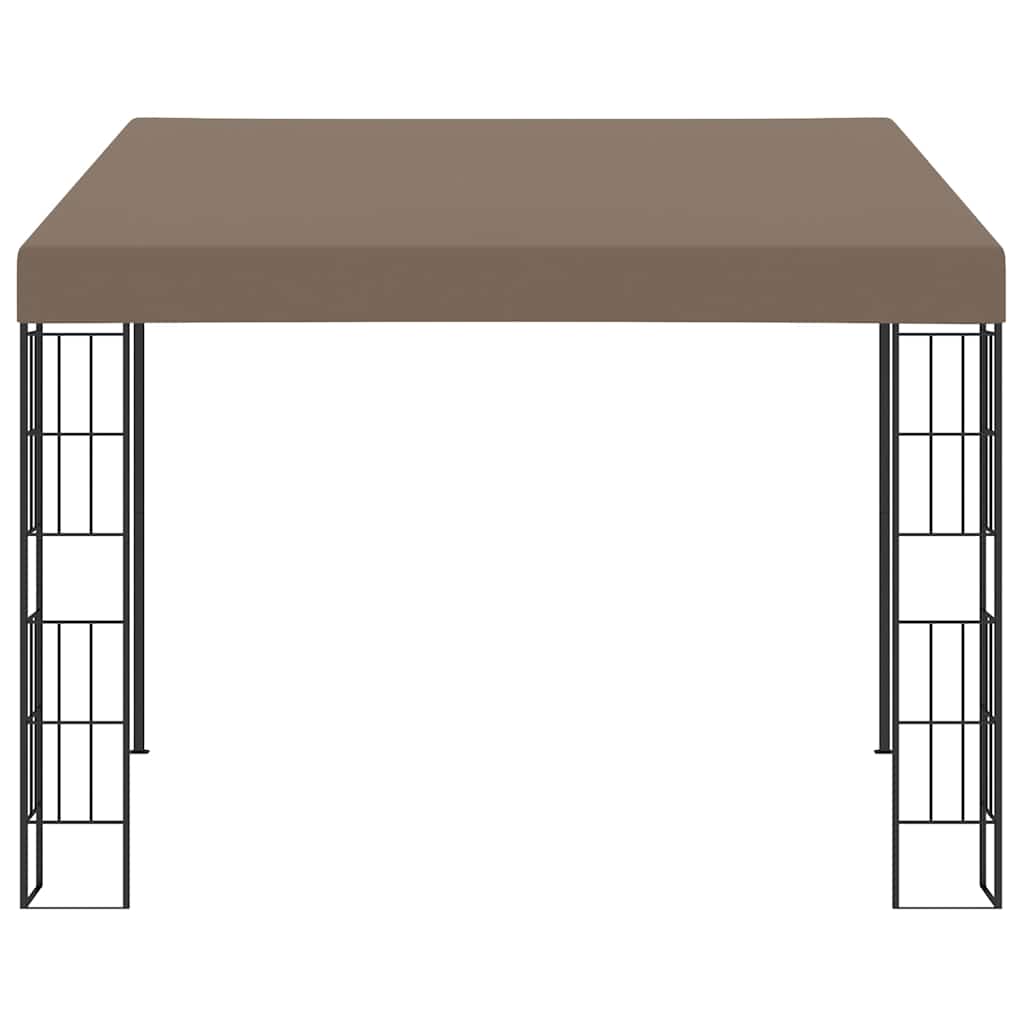 312260 vidaXL Wall-mounted Gazebo 3x3 m Taupe Fabric