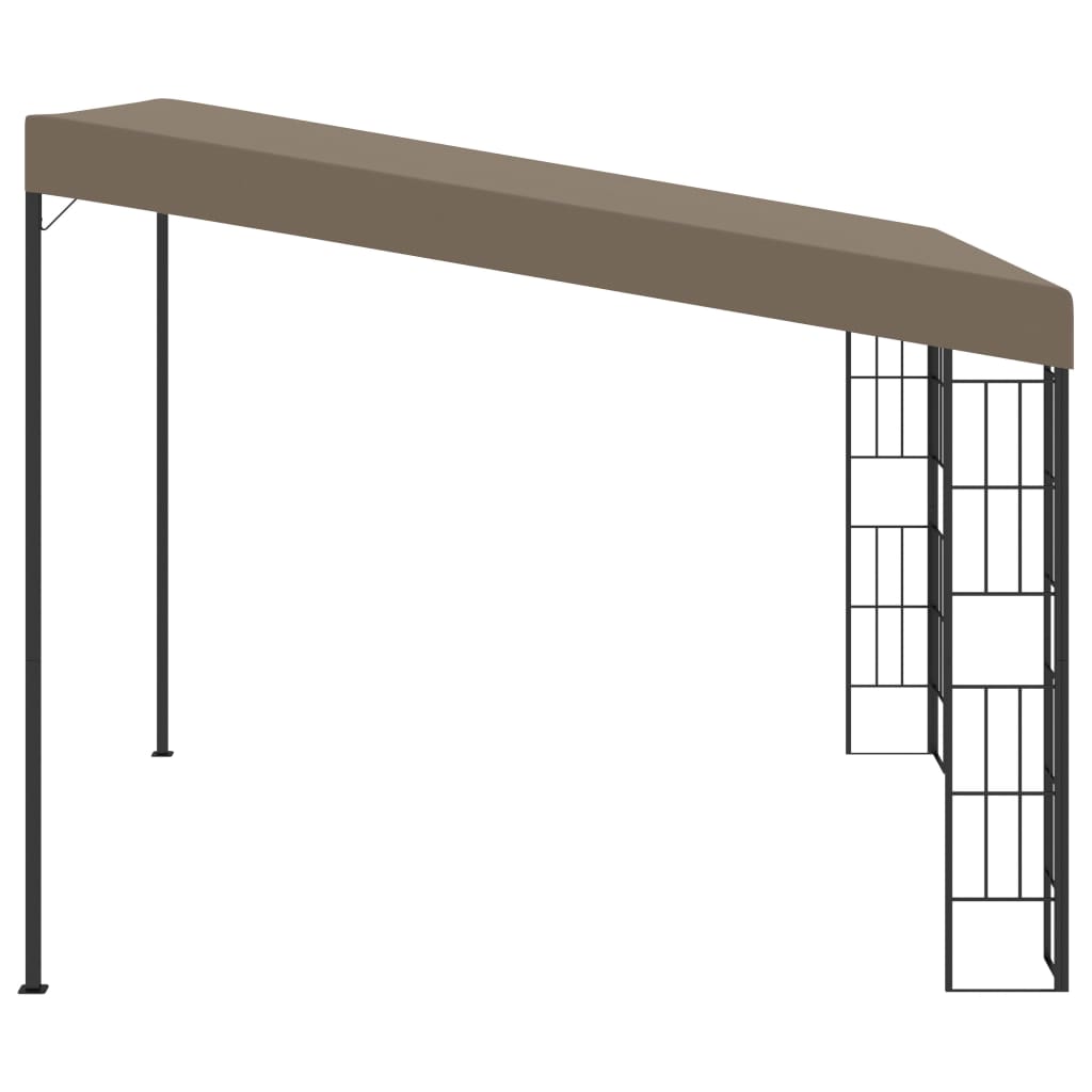 vidaXL Wall-mounted Gazebo 3x3 m Taupe Fabric