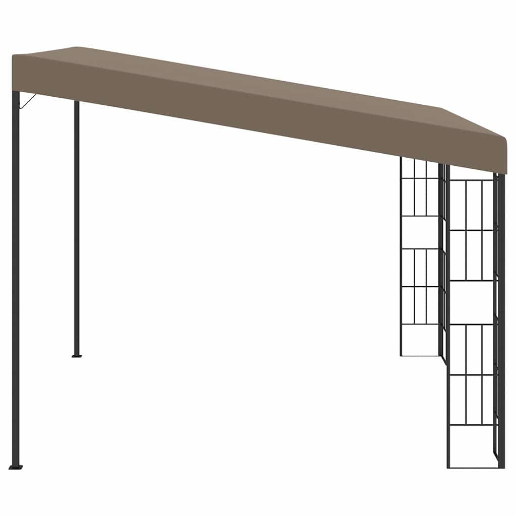 312260 vidaXL Wall-mounted Gazebo 3x3 m Taupe Fabric