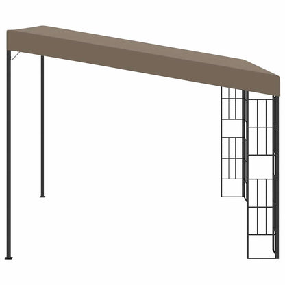 312260 vidaXL Wall-mounted Gazebo 3x3 m Taupe Fabric