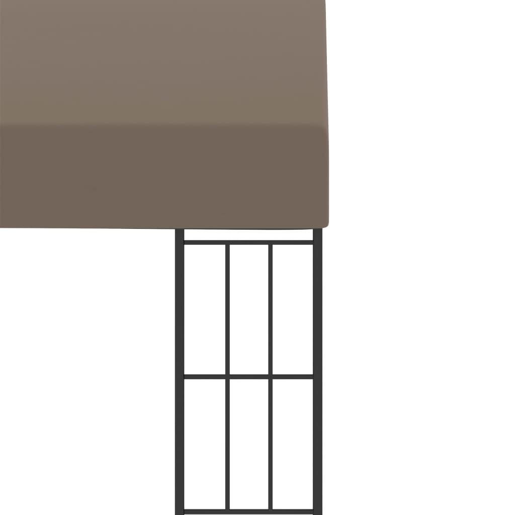 vidaXL Wall-mounted Gazebo 3x3 m Taupe Fabric