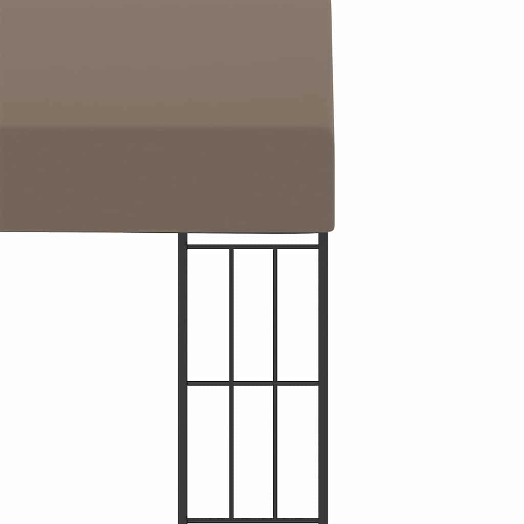 312260 vidaXL Wall-mounted Gazebo 3x3 m Taupe Fabric