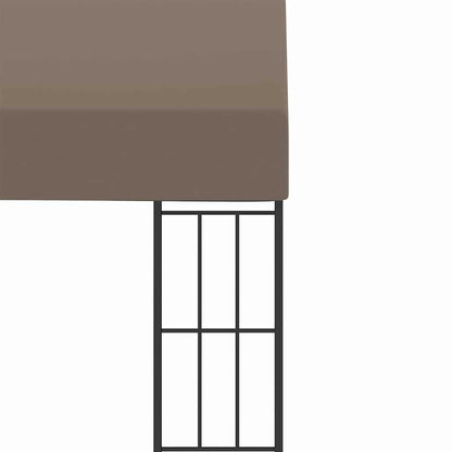 312260 vidaXL Wall-mounted Gazebo 3x3 m Taupe Fabric