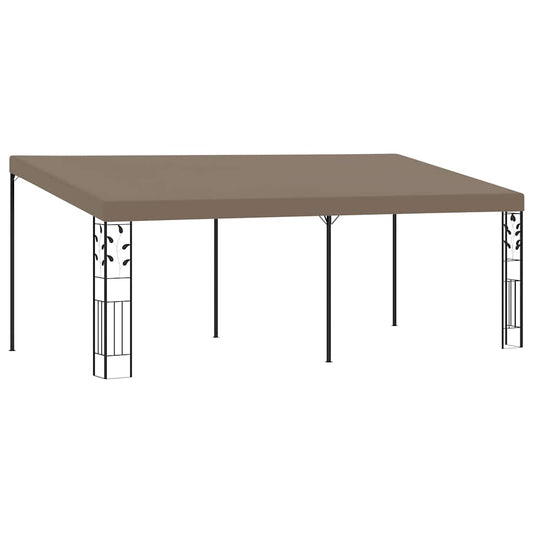 312267 vidaXL Wall-mounted Gazebo 6x3x2,5 m Taupe