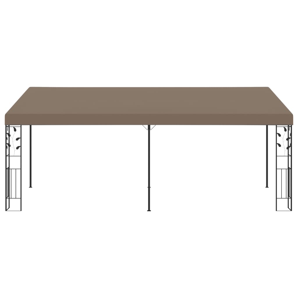 312267 vidaXL Wall-mounted Gazebo 6x3x2,5 m Taupe