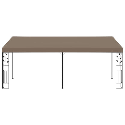 312267 vidaXL Wall-mounted Gazebo 6x3x2,5 m Taupe