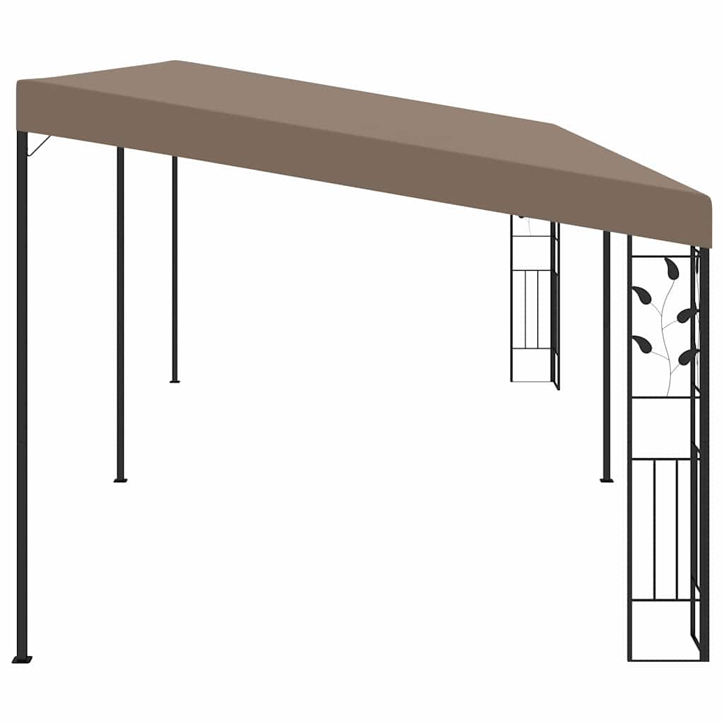 312267 vidaXL Wall-mounted Gazebo 6x3x2,5 m Taupe