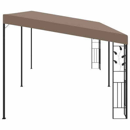 312267 vidaXL Wall-mounted Gazebo 6x3x2,5 m Taupe