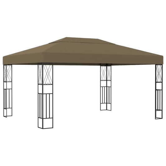 vidaXL Gazebo 3x4 m Taupe Fabric