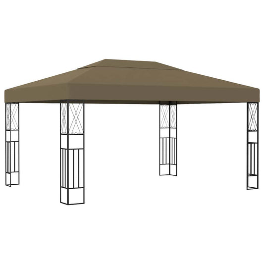 vidaXL Gazebo 3x4 m Taupe Fabric