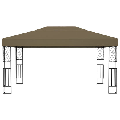 vidaXL Gazebo 3x4 m Taupe Fabric