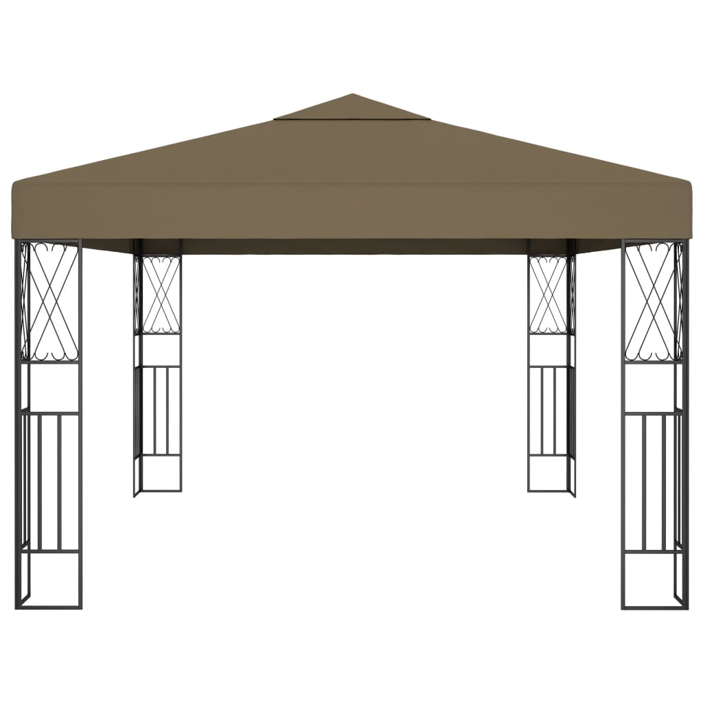 vidaXL Gazebo 3x4 m Taupe Fabric