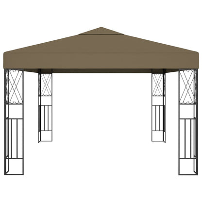 vidaXL Gazebo 3x4 m Taupe Fabric