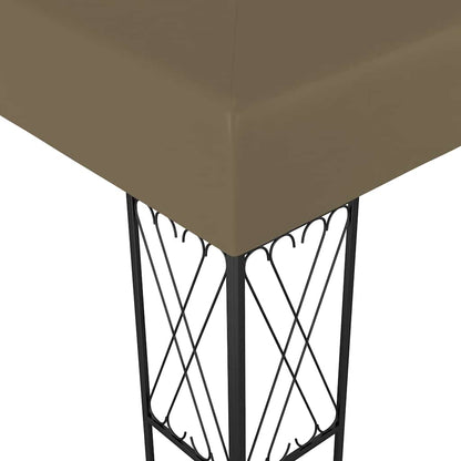 vidaXL Gazebo 3x4 m Taupe Fabric