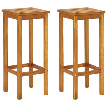 vidaXL Balcony Bar Set | Natural wood | Solid acacia wood, metal | Standard