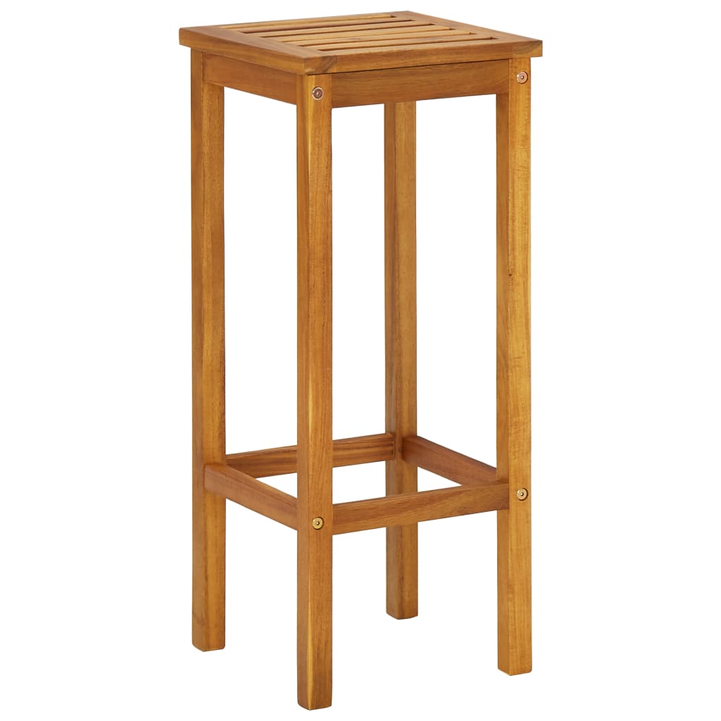 vidaXL Balcony Bar Set | Natural wood | Solid acacia wood, metal | Standard