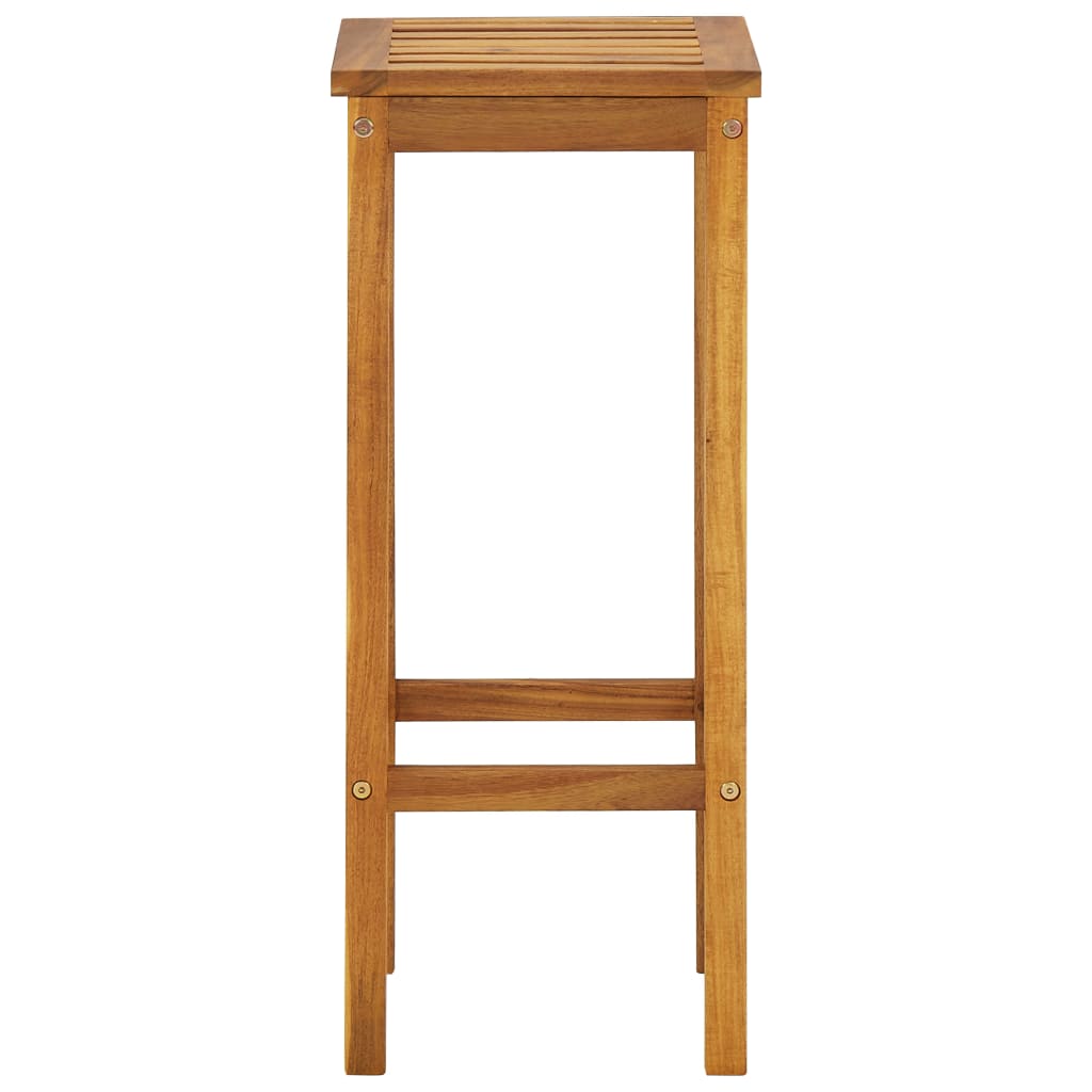 vidaXL Balcony Bar Set | Natural wood | Solid acacia wood, metal | Standard