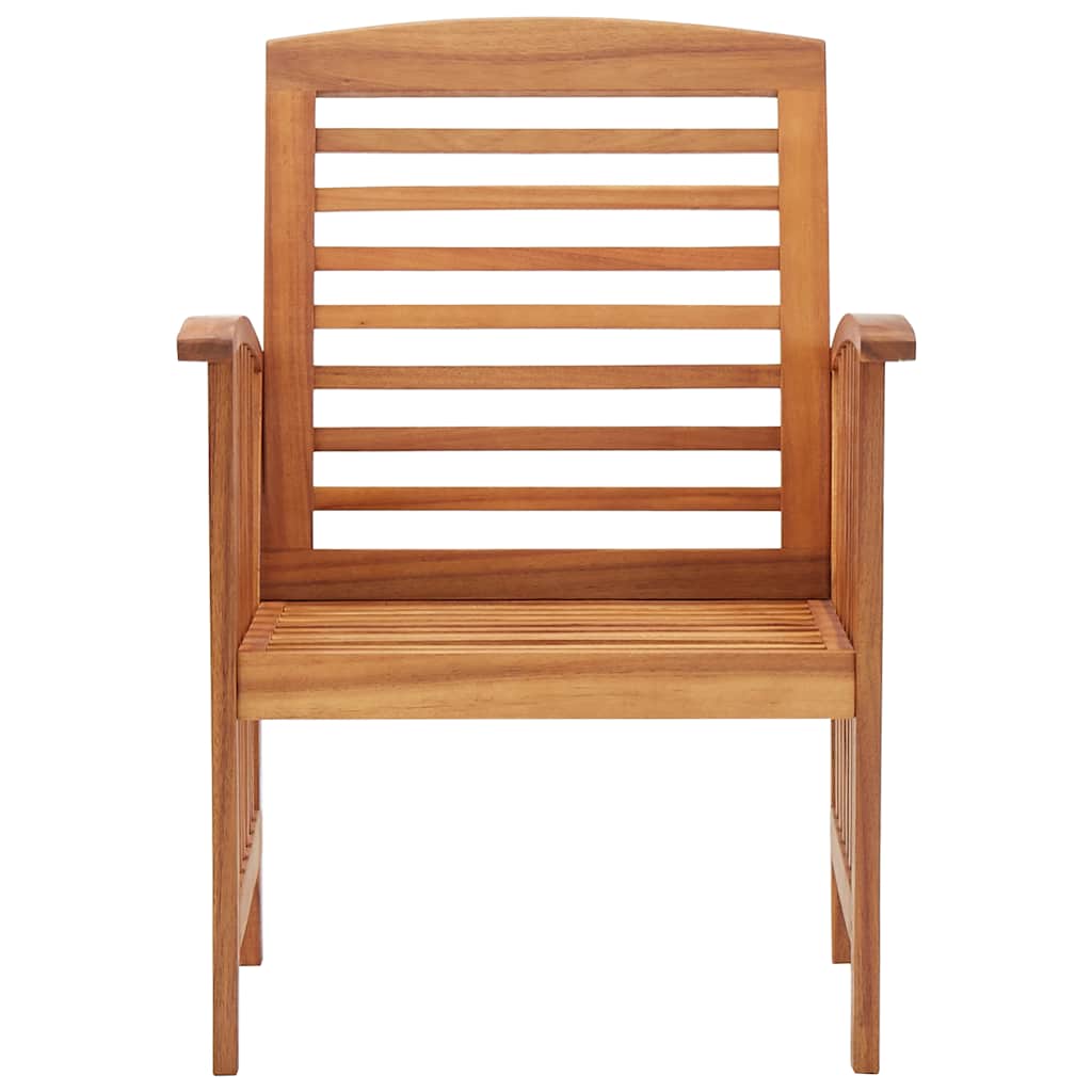 310256 vidaXL Garden Chairs 2 pcs Solid Acacia Wood