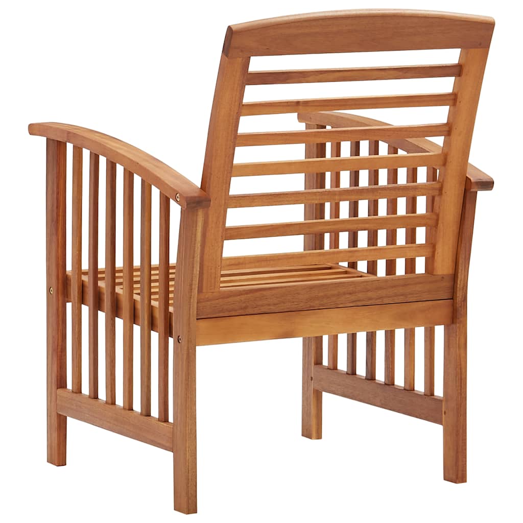 310256 vidaXL Garden Chairs 2 pcs Solid Acacia Wood