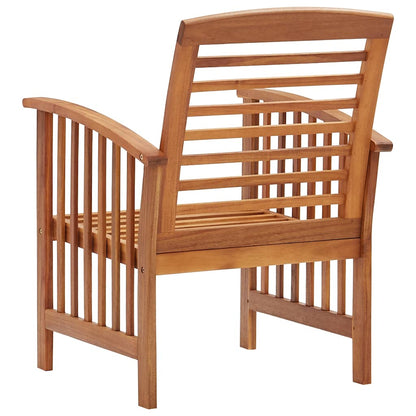 310256 vidaXL Garden Chairs 2 pcs Solid Acacia Wood