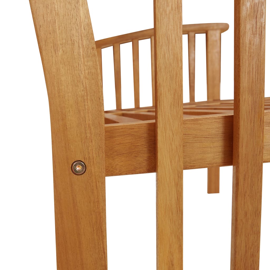 vidaXL Garden Bench | Natural Wood | Solid Acacia Wood | Medium | Durable